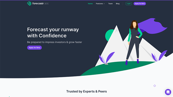 Forecastr is the best financial model software