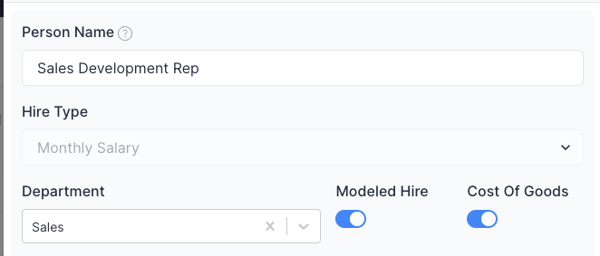 Modeled Hires and COGS toggle-1