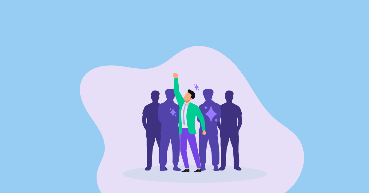 Featured image: Illustration of a founder as a team leader