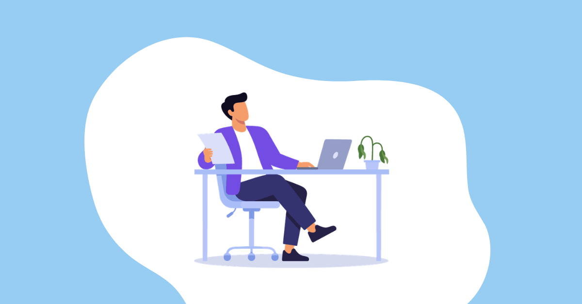 Featured Image: Illustration of a startup founder building a cash flow forecast to protect runway