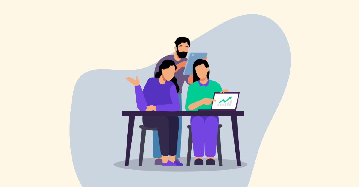 Featured: Illustration of founders working on seed funding