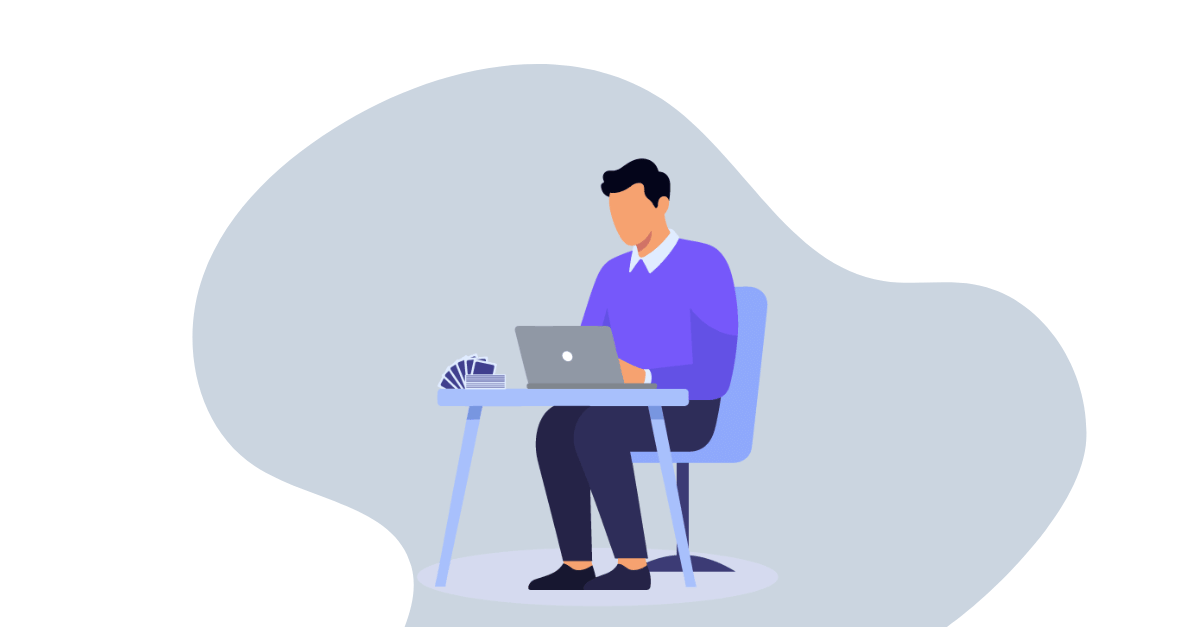 Featured image: Illustration of a founder picking the best saas revenue model for the business