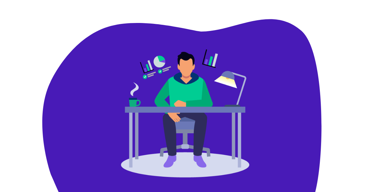 Featured image: Illustration of a founder wondering if he needs financial model in pre-seed stage
