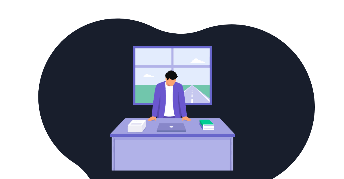 Featured Image: Illustration of a founder at a clean desk discovering that clean books are just the starting line for strategic finance.