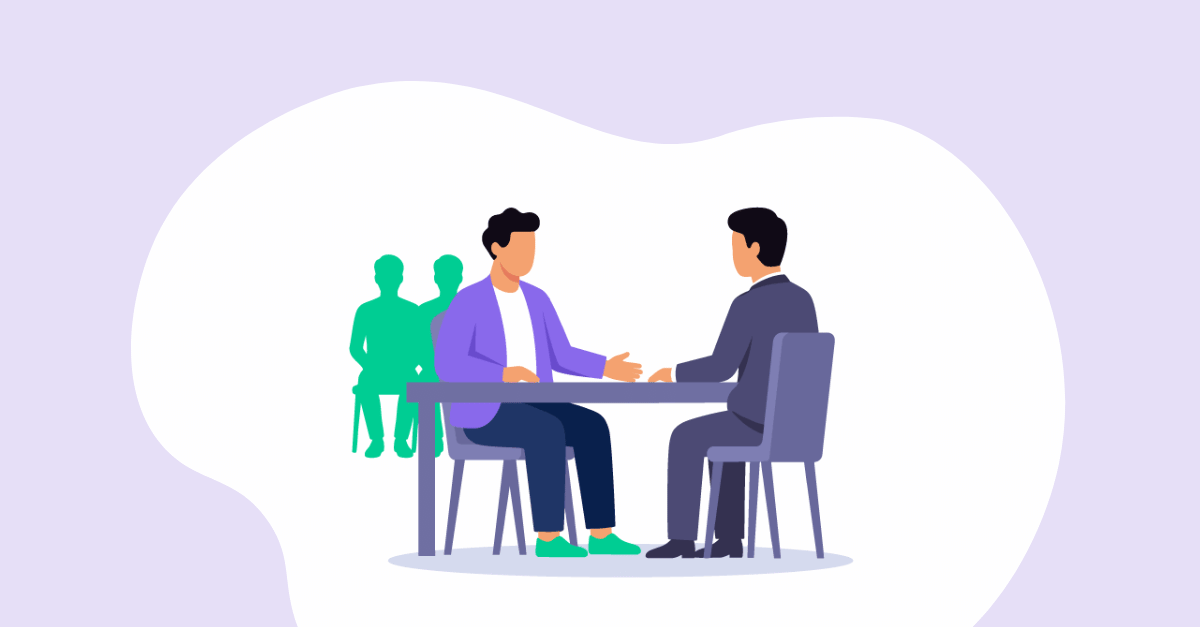 Featured image: Illustration of a founder reviewing the terms of a term sheet with an investor, weighing pre-money vs. post-money valuation before signing