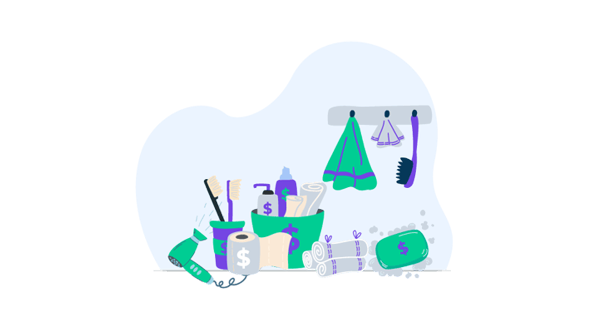 Illustration: Hygiene tools and toiletries