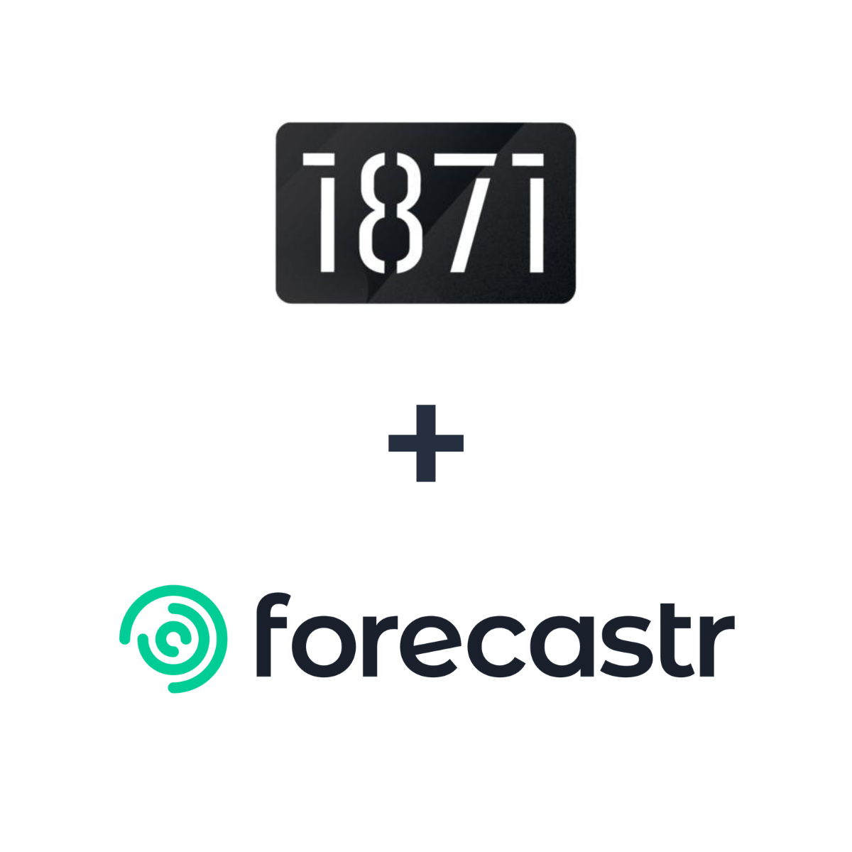 Partnership logos: Forecastr + 1871