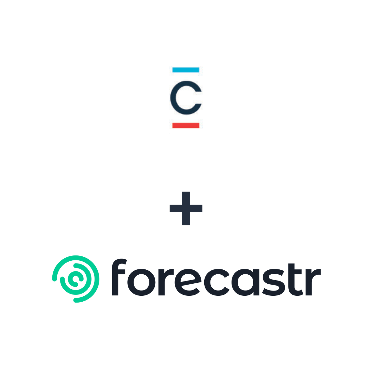 Partnership logos: Forecastr + Cintrifuse