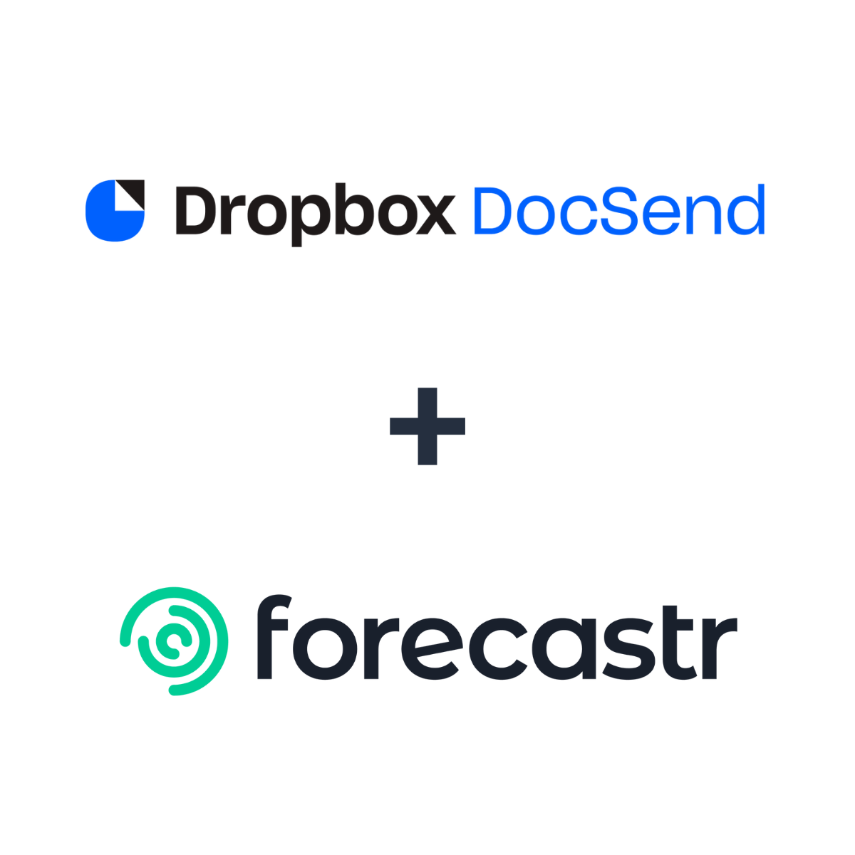 Partnership logos: Forecastr + DocSend