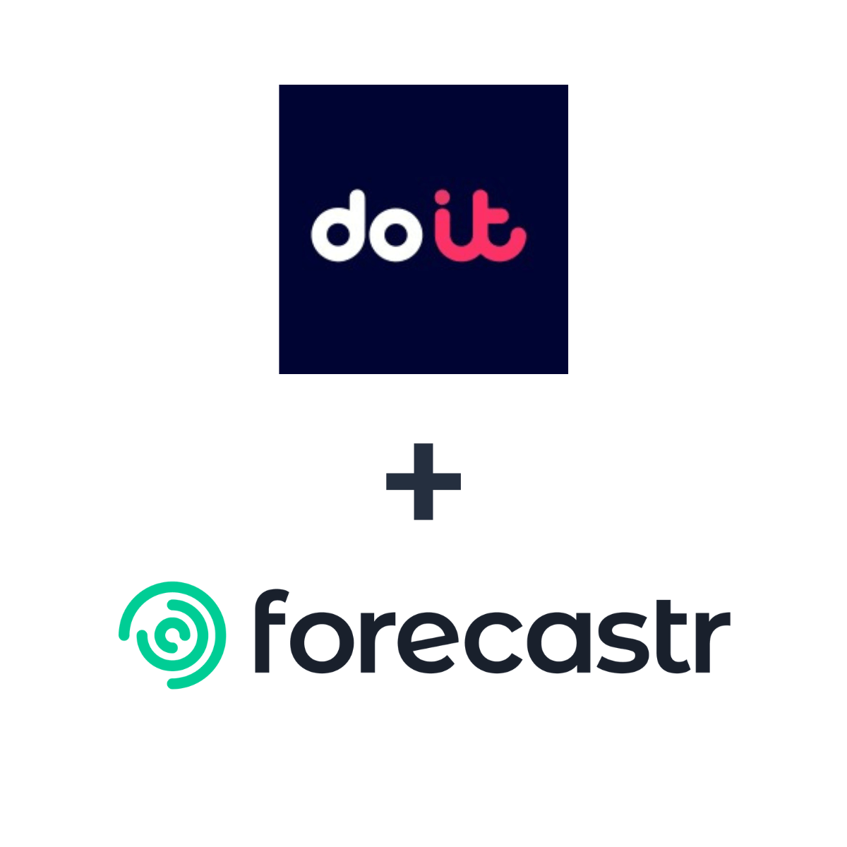 Partnership logos: Forecastr + DoiT