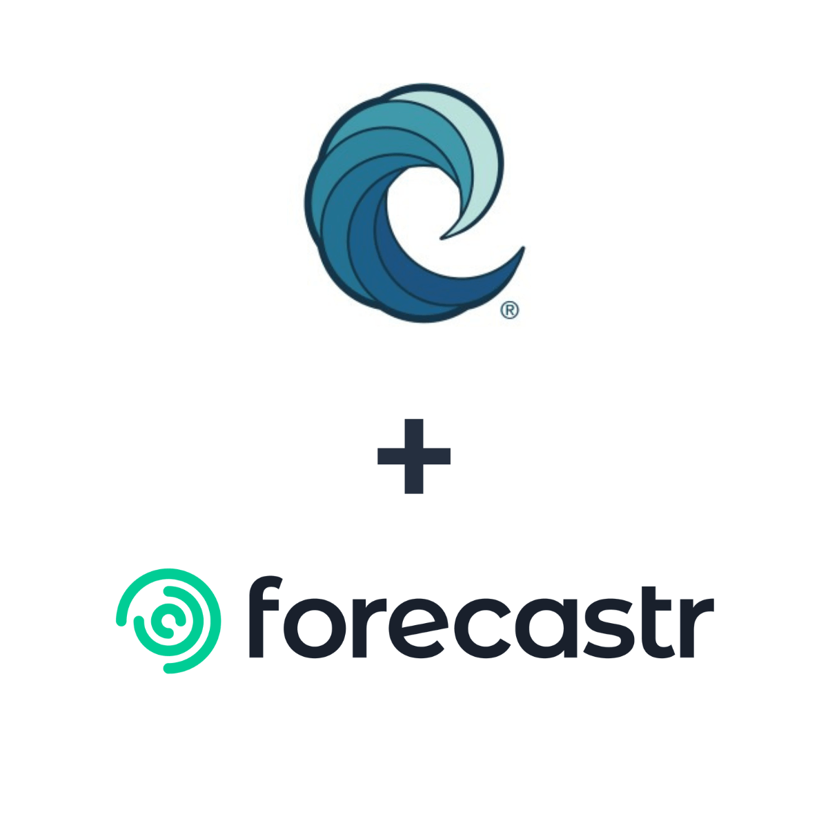 Partnership logos: Forecastr + Pitted Labs