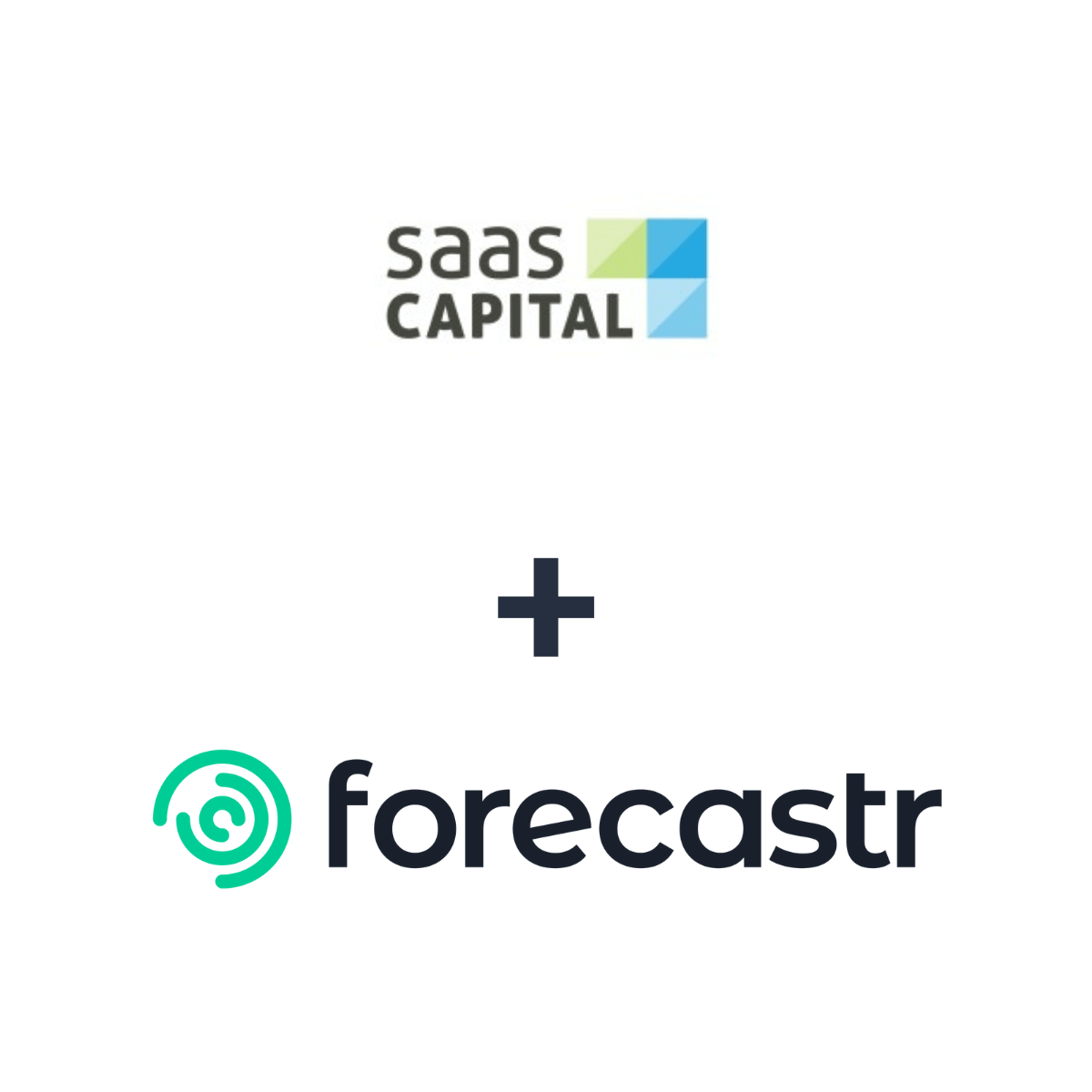 Partnership logos: Forecastr + SaaS Capital