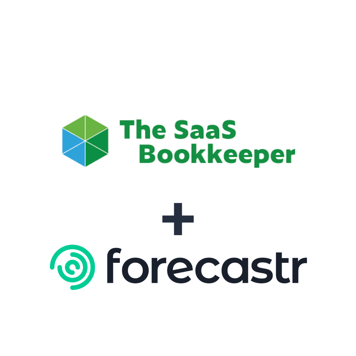 Partnership logos: Forecastr + the SaaS bookkeeper