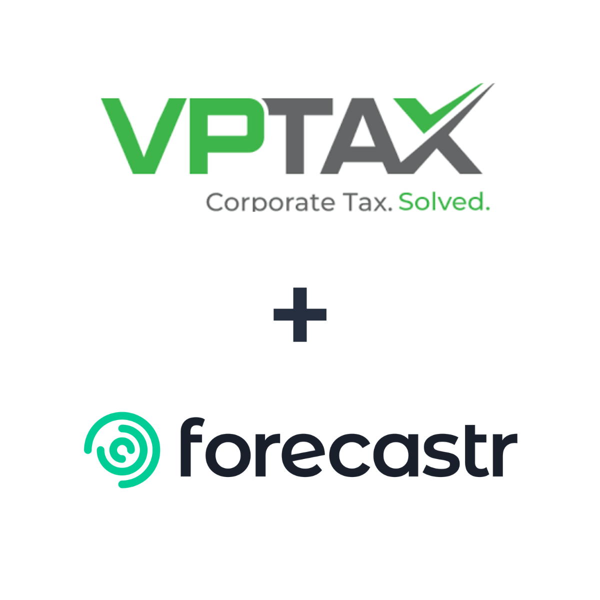 Partnership logos: Forecastr + VPTax